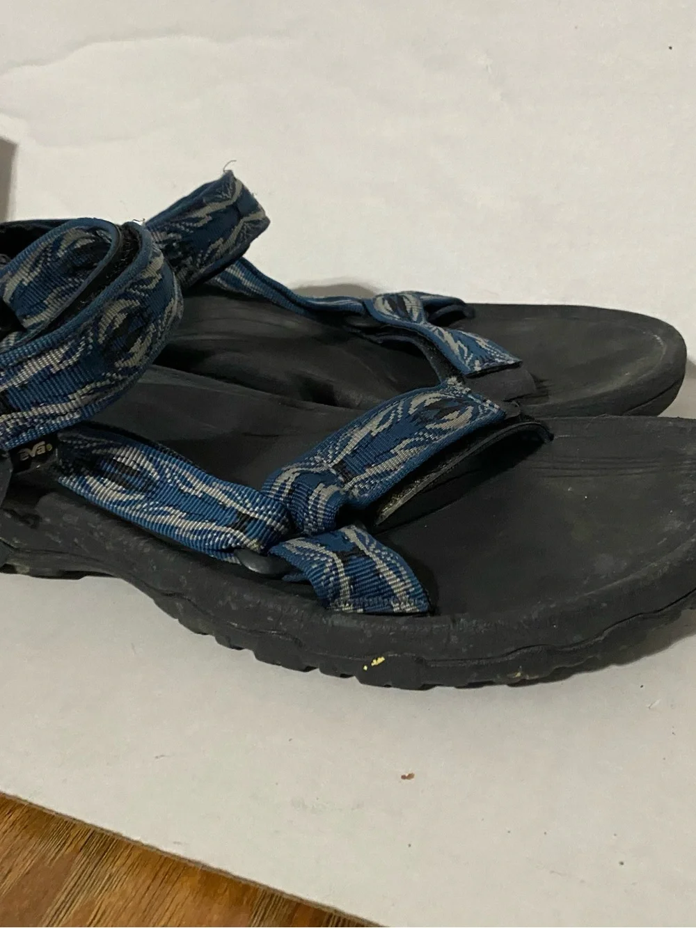 Teva Blue and Black Sport Sandals
